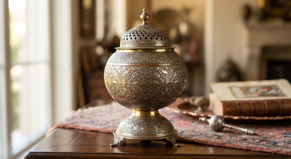 مبخرة معدنية مزخرفة